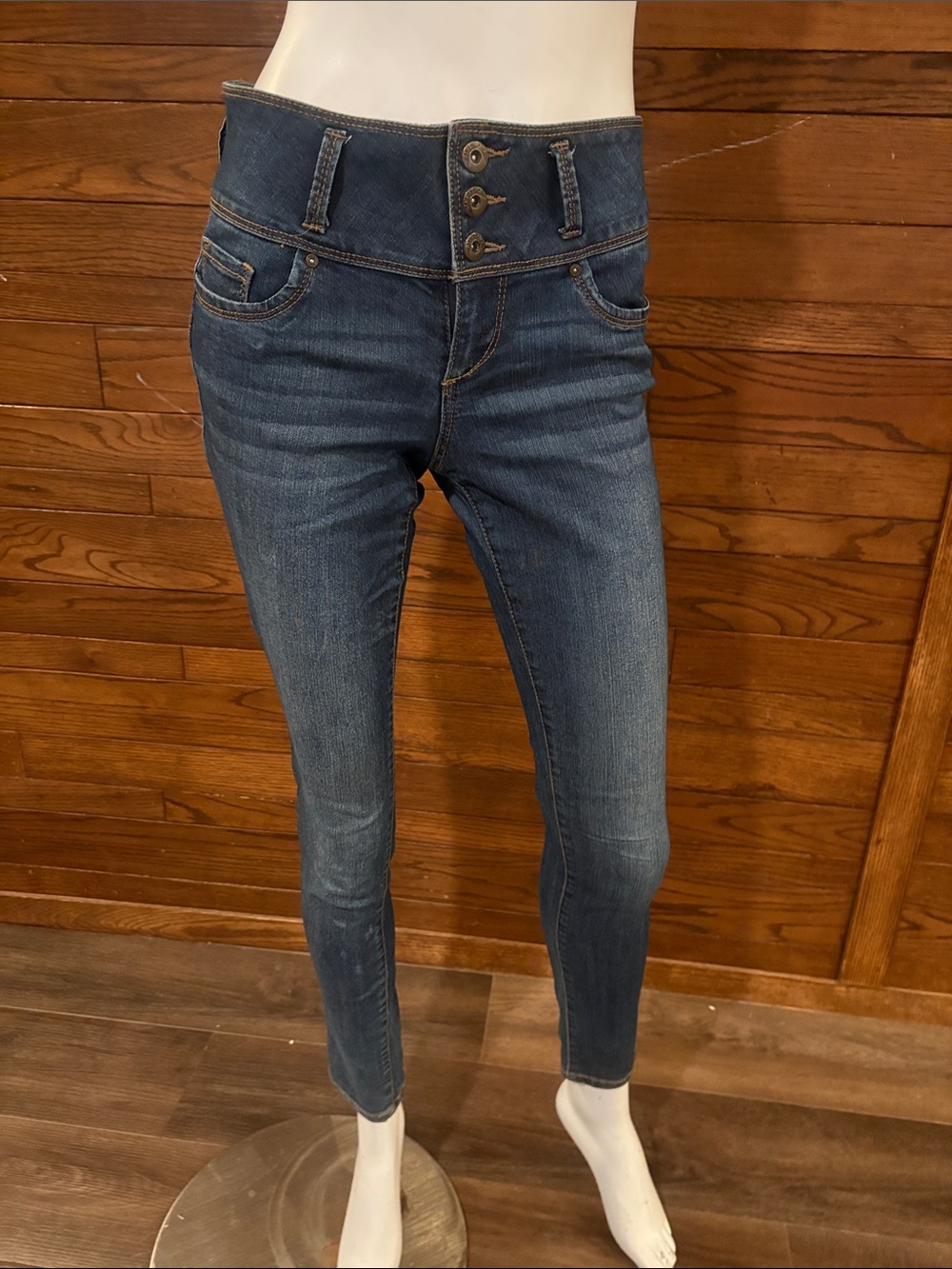 Blue Spice High-Rise Dark Blue Skinny Jeans